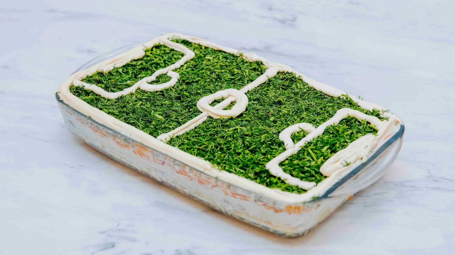 Salad "Football Field"